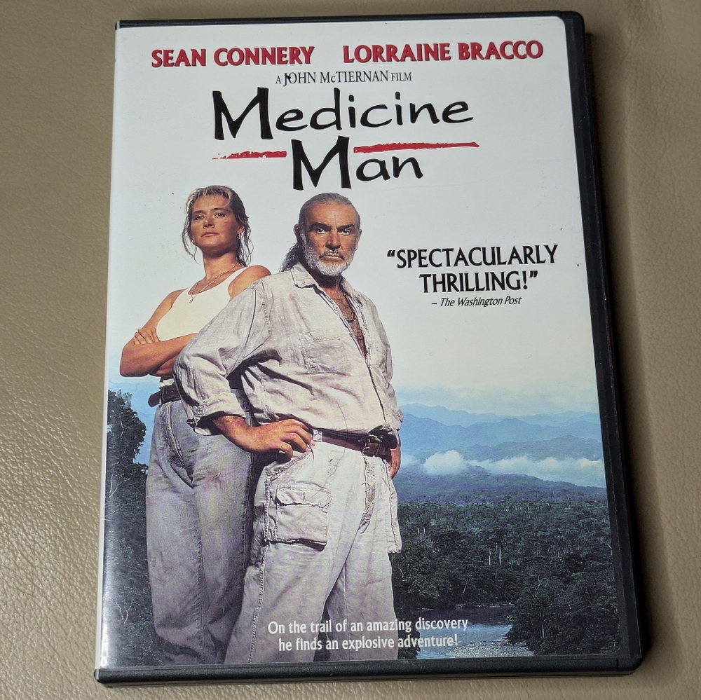Medicine Man (DVD, 1992) VG with Insert. Sean Connery